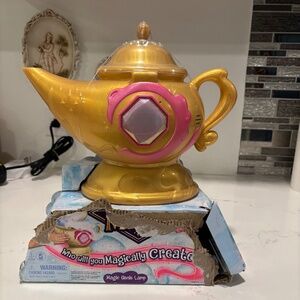 Magic Mixies Magic Genie Lamp Interactive 8" Pink Plush The Real Misting Lamp